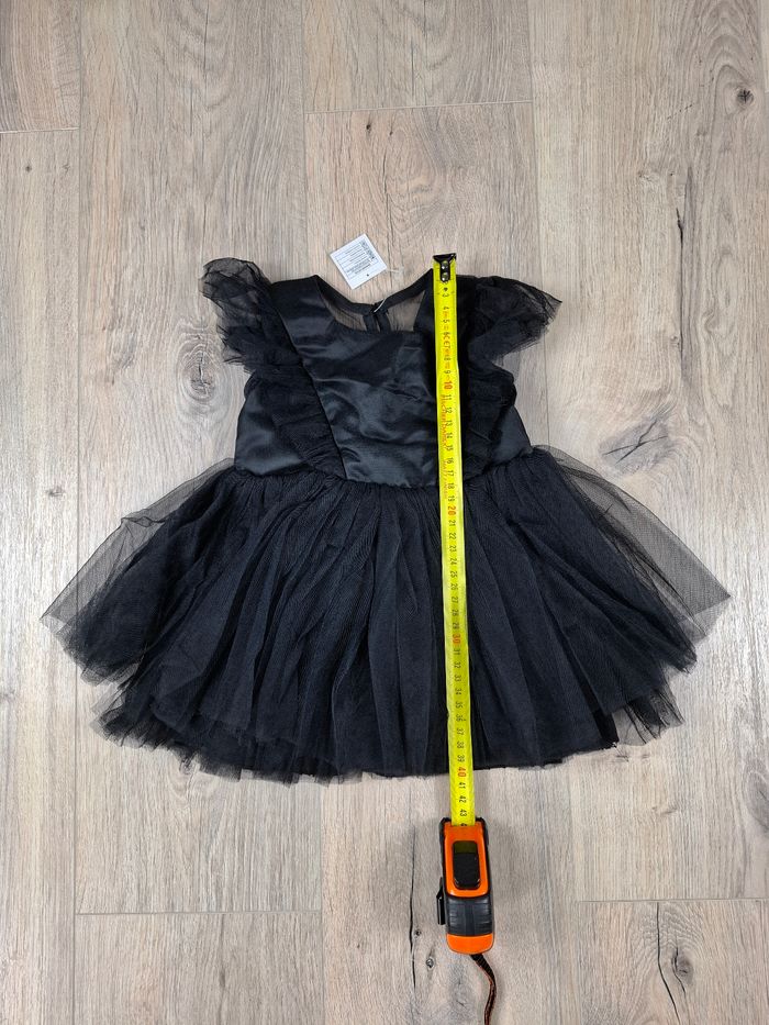 Robe noire bébé 3-6 mois effet tutu - photo numéro 6
