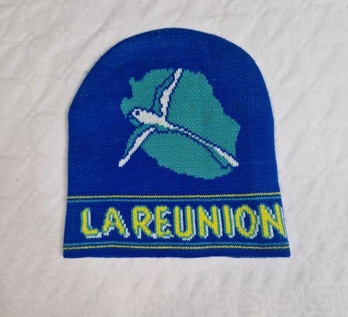 Bonnet mixte homme / femme , la réunion , vintage , Bleu - photo numéro 2