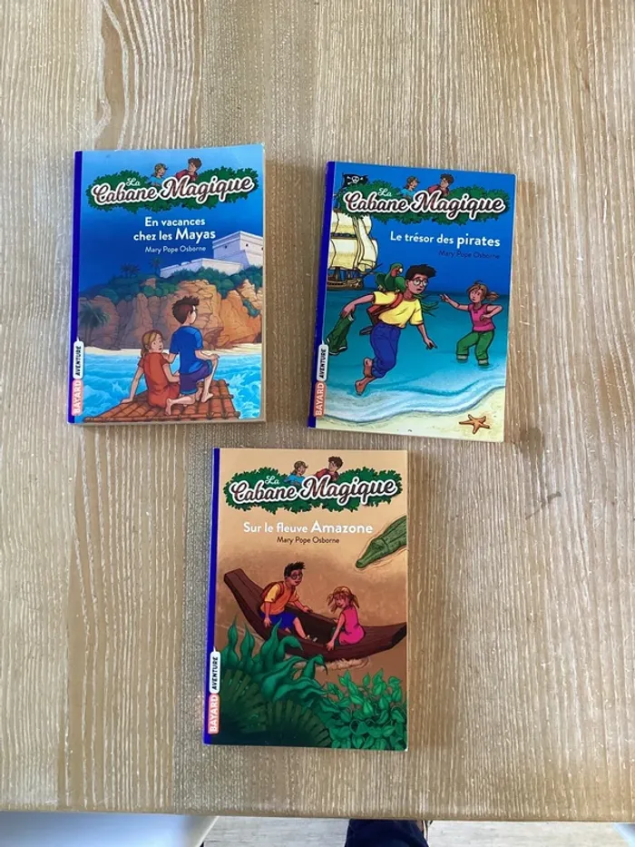 Lot de 3 livres la cabane magique