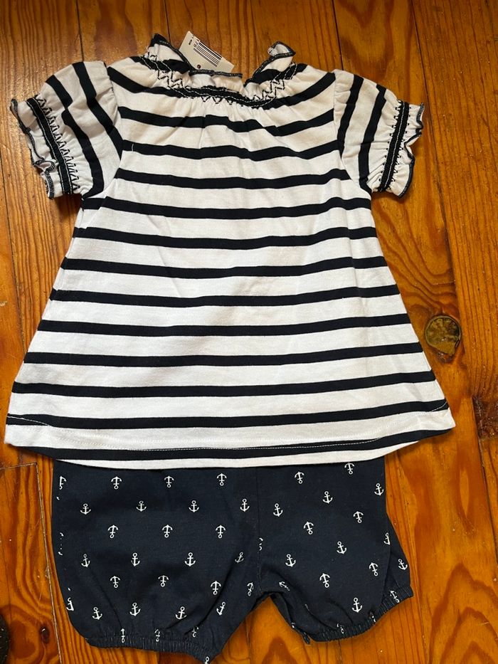 Combi short marinière - photo numéro 2