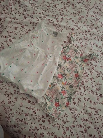 2 combi shorts fille 86cm