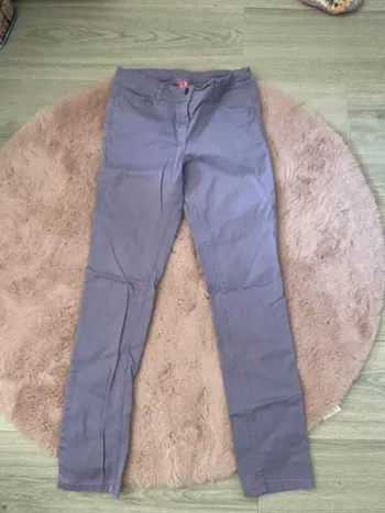 Pantalon fille mauve