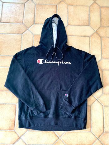 Sweat à capuche / Hoodie Champion printed / imprimé Noir