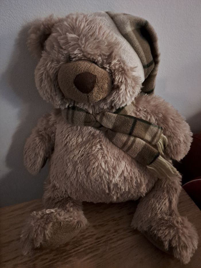 Ourson de Noël état impeccable 42cm de haut - photo numéro 7