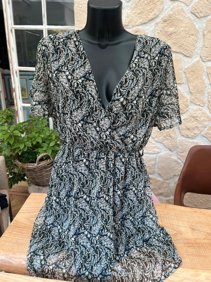 Robe it hippie été femme taille L 40 en voilage fleurs - photo numéro 5