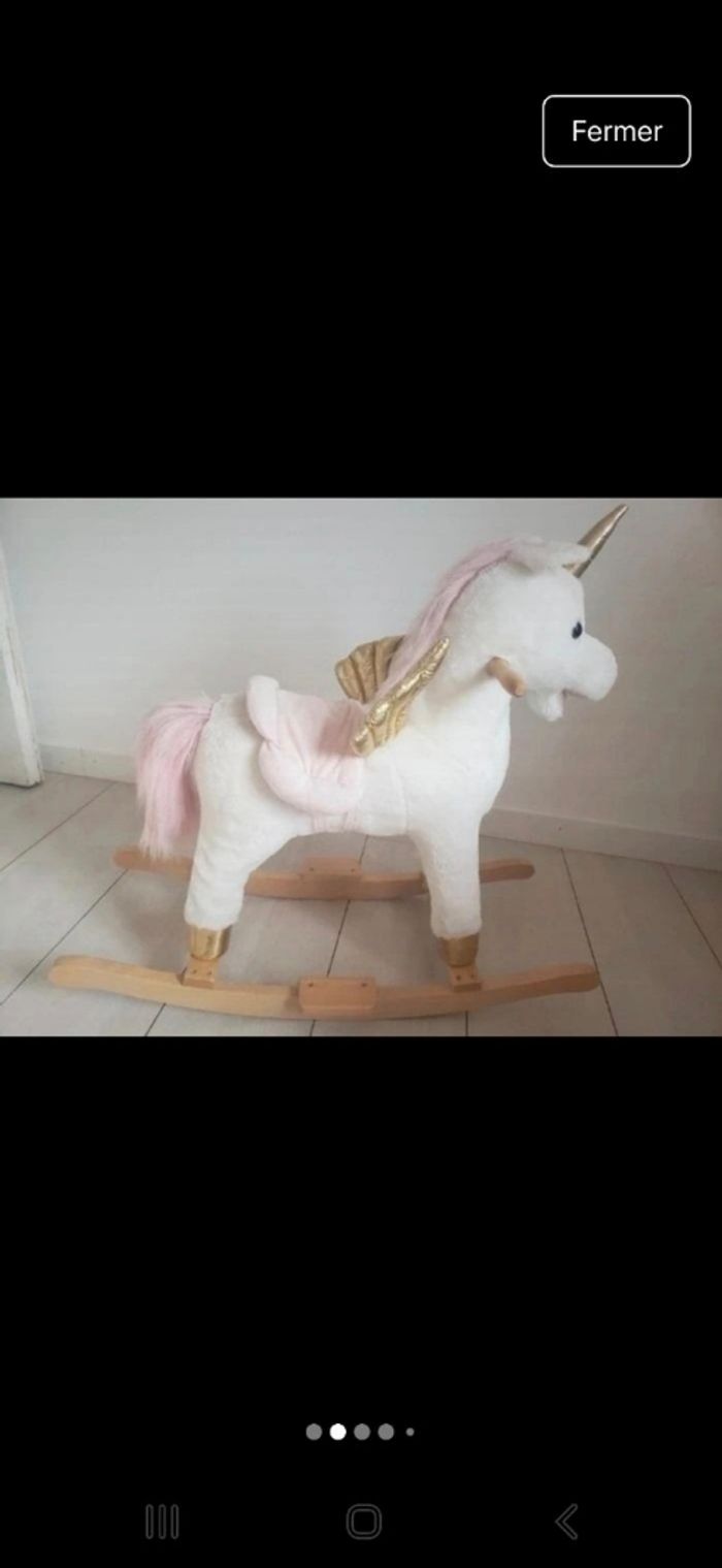 🐴 Licorne à bascule Maison du Monde – Modèle Simone 🦄 - photo numéro 2