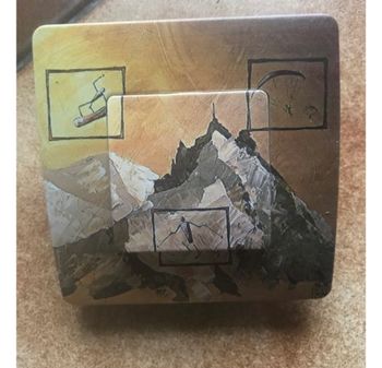 Interrupteur déco montagne