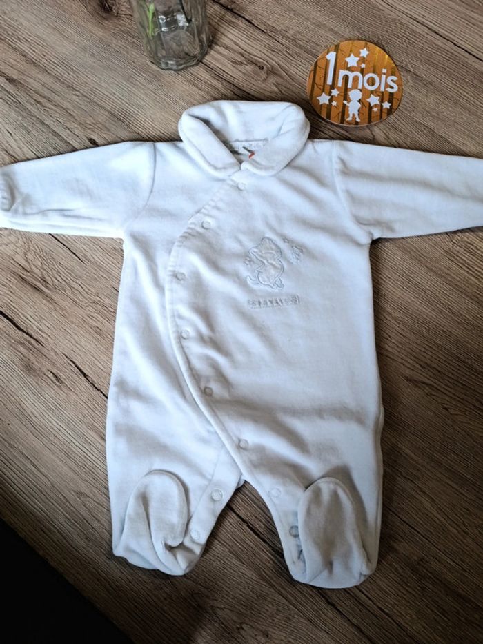 Pyjama col chemise mixte kimbaloo 1 mois - photo numéro 2