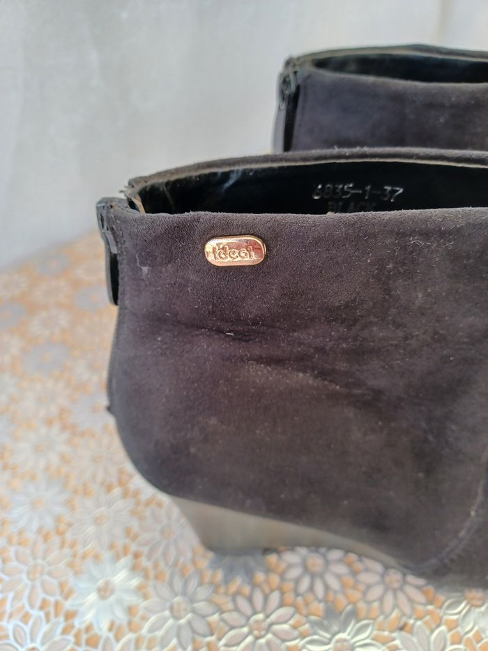 Bottine marque Idéal taille 37 coloris noir en très bon état. - photo numéro 7