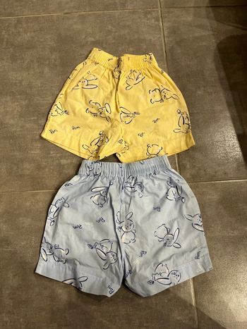 Lot 2 shorts enfants 12 mois