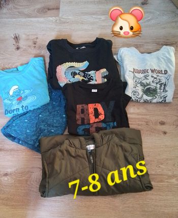 Vêtements garçon 7-8 ans bon état 