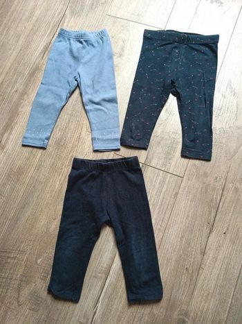 Lot leggings 12 mois