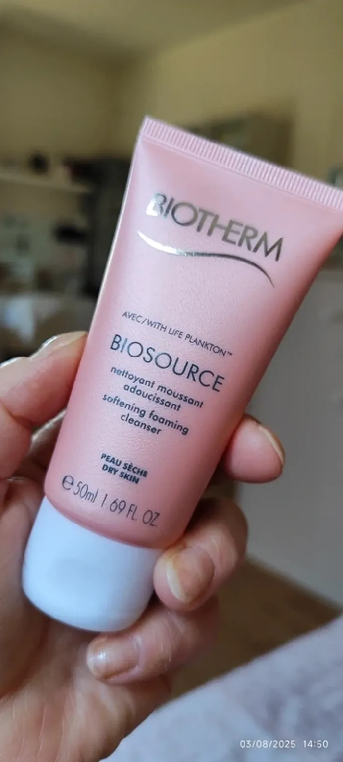 Biotherm Biosource Nettoyant Moussant Adoucissant Peau Sèche 50 ml - photo numéro 4