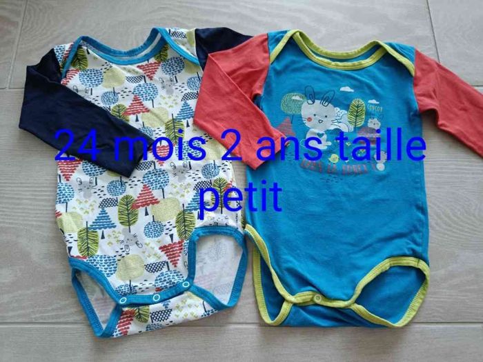 Deux bodies u tout petit 18 mois tbe