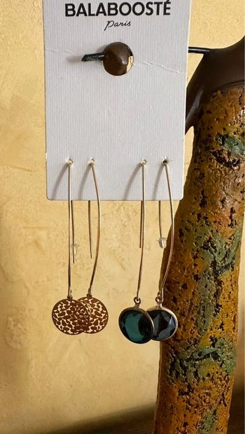 Lot de 2 paires de boucles d'oreilles GEMO