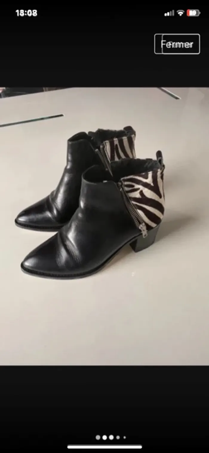 Bottines boots bi matière - photo numéro 2
