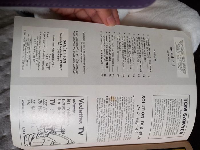 Bd vintage- Voyage au fond des mers n°6 - les aventures de Tom sawyer - photo numéro 7
