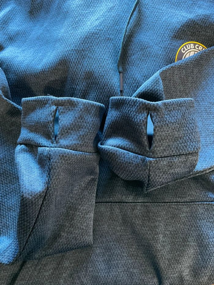 Sweat à capuche pour femme Adidas Club Cruz Volleyball bleu marine taille XLT 48T 50T 216 - photo numéro 9