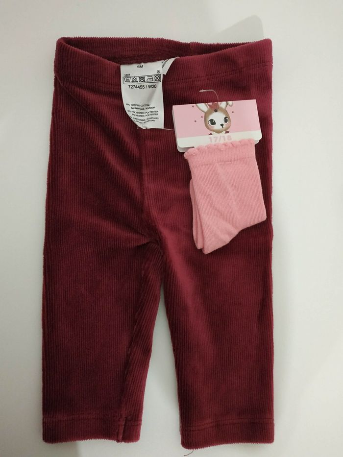 Ensemble haut, pantalon velour, chaussettes - photo numéro 4