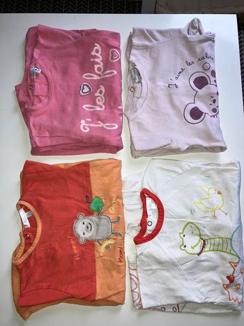 Lot de 4 pyjamas 12 mois Kiabi