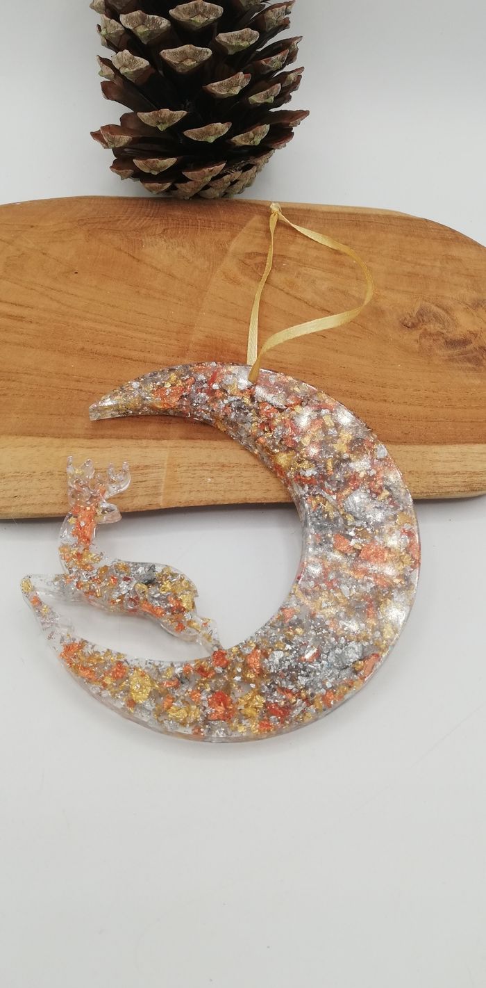 Décoration cerf en résine - photo numéro 3