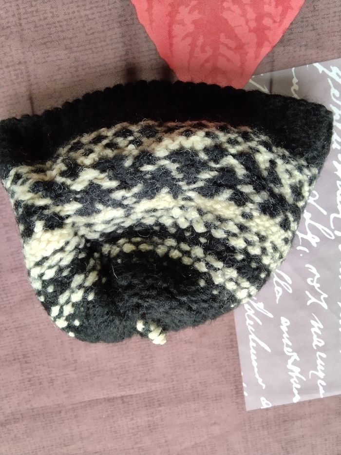 Bonnet noir/blanc - photo numéro 3