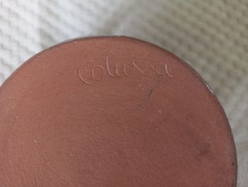 Pichet en terre cuite signé Colussa – Vintage