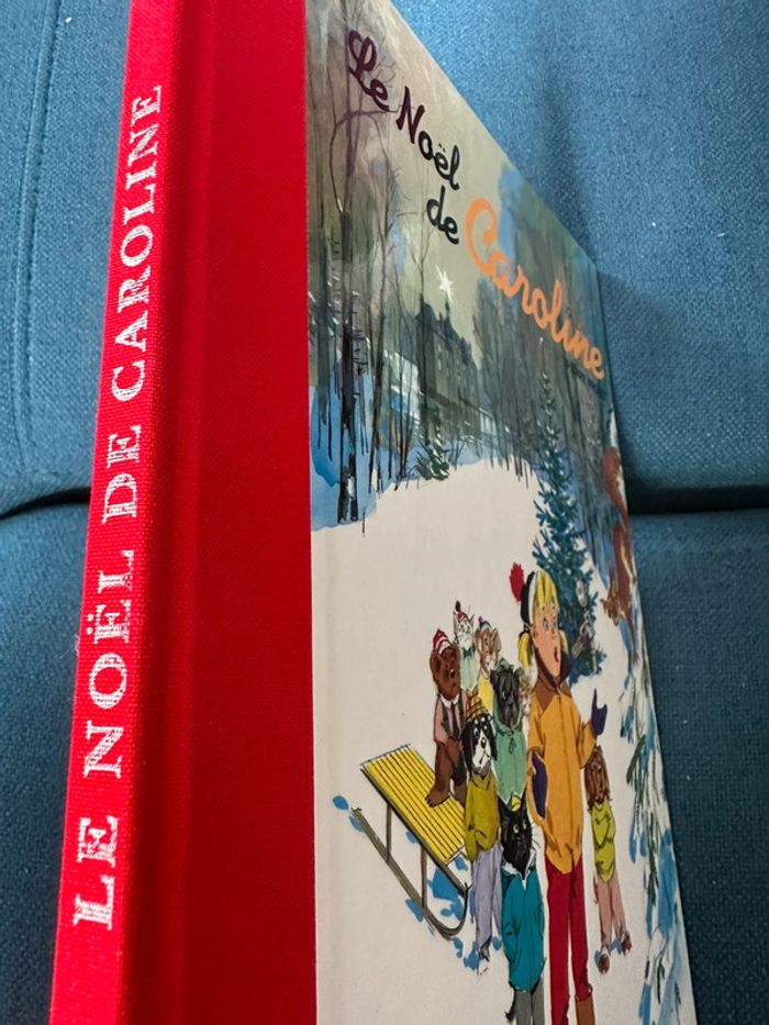 Livre Le Noel de Caroline Père bd album reliure rouge bd album Pierre probst édition limitée - photo numéro 2