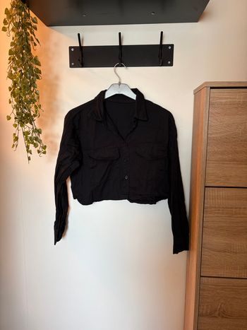Chemise courte noire taille unique 