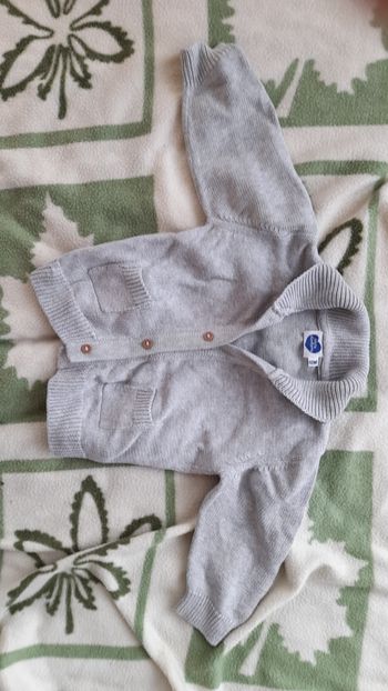 Gilet cardigan à col grand