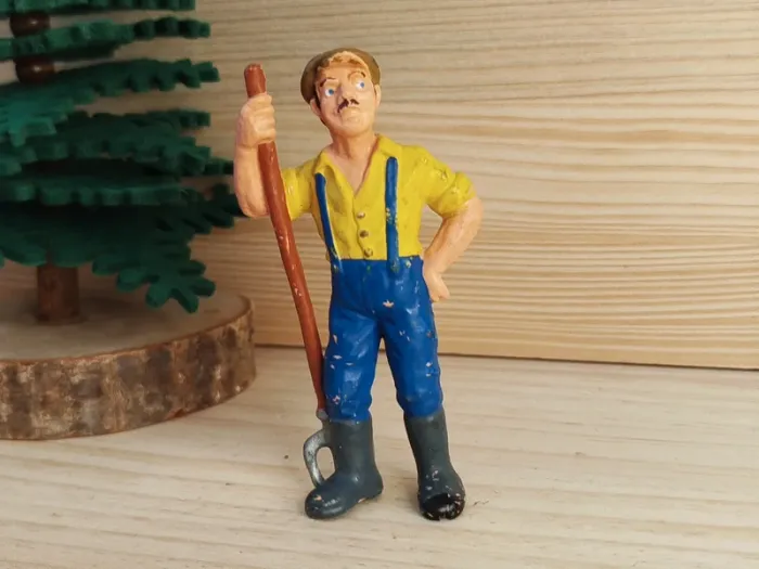 Bullyland personnage homme fermier Figurine de la ferme