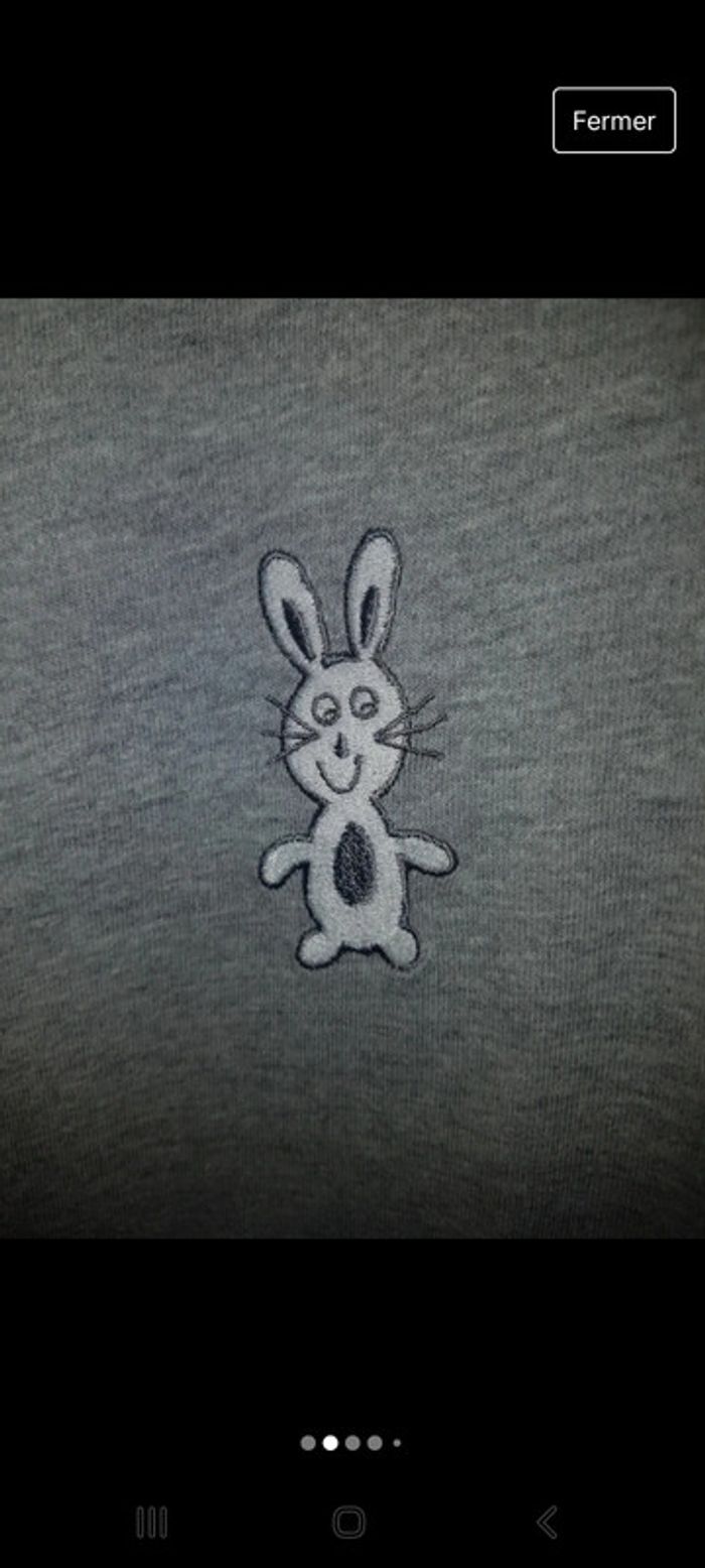 Chemise de nuit neuve Etam taille M broderie lapin - photo numéro 2