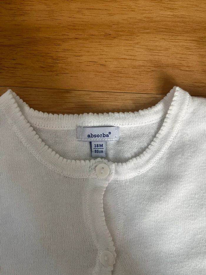 Ensemble été  bébé fille absorba blanc - photo numéro 4
