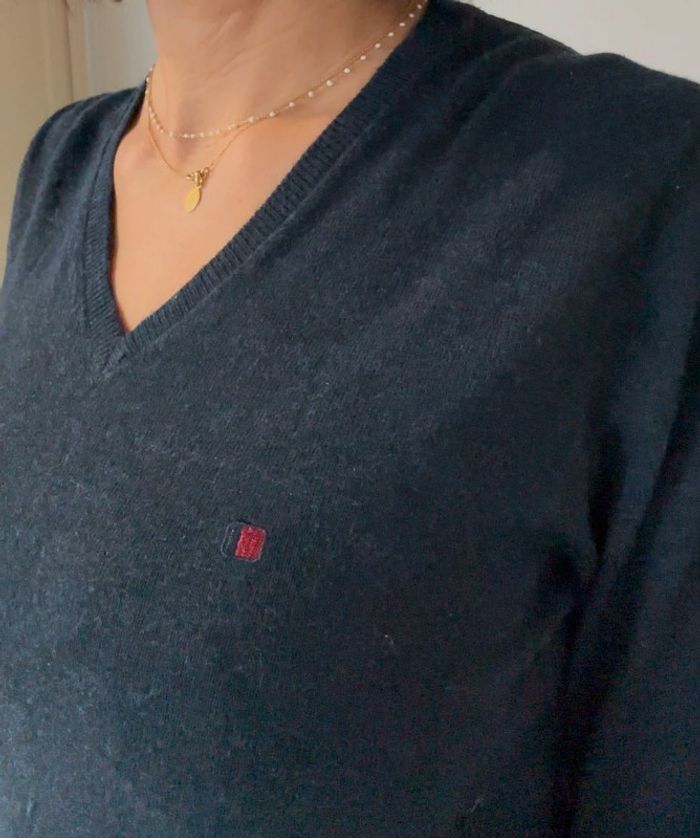 Pull bleu marine Teddy Smith taille S - parfait état - photo numéro 3