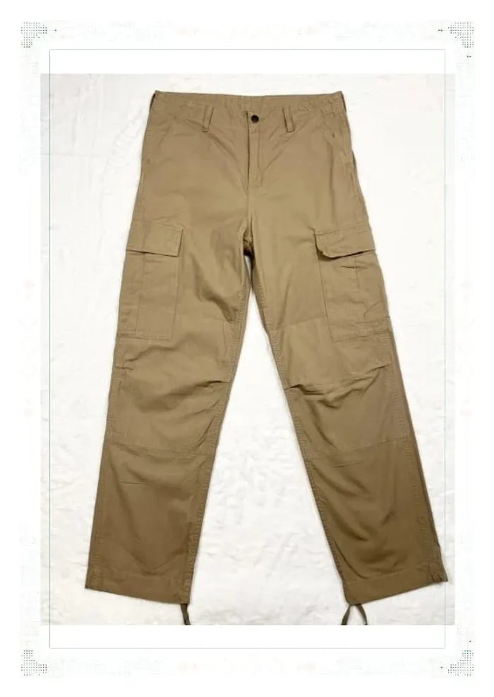 Carhartt pantalon cargo beige homme taille M coton - photo numéro 2