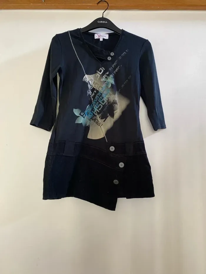 Tee shirt T-shirt tunique taille 1 36 Affinités Armand Thierry