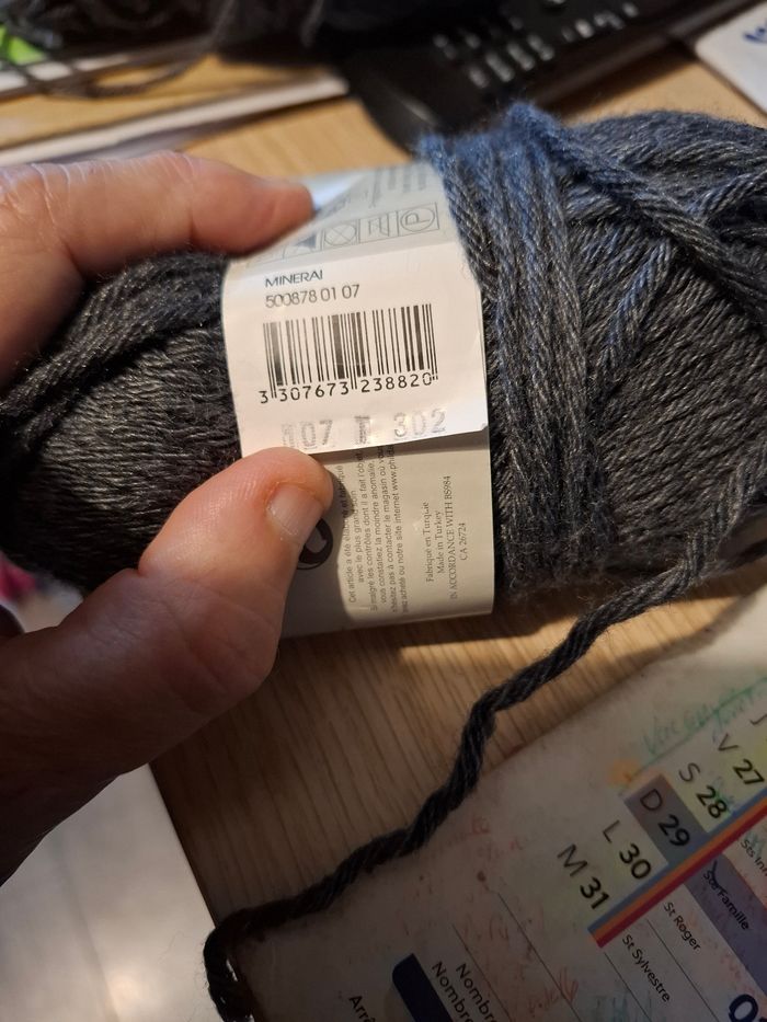 Lot de 2 pelotes  de lai es - photo numéro 4