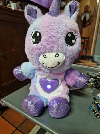 Veilleuse licorne violet et bleu 