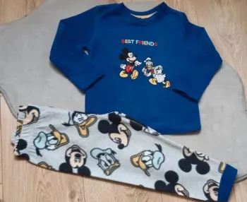 Pyjama chaud disney mickey & donald 24/36 mois état neuf
