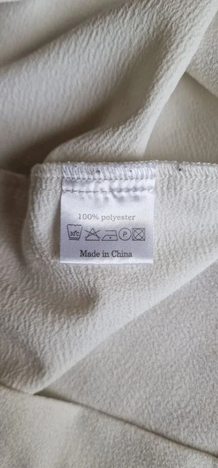 Top fluide écru Clo&se a zip et dentelle taille S - photo numéro 9