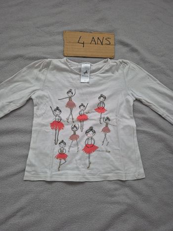 T-shirt fille 4 ans palomino