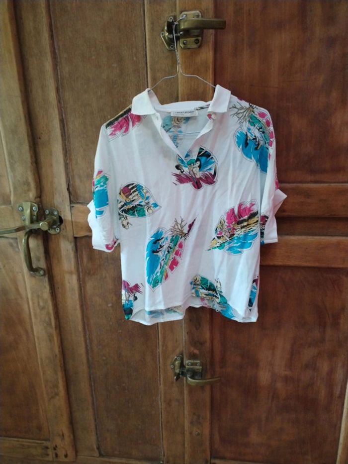 Blouse manches courtes vintage