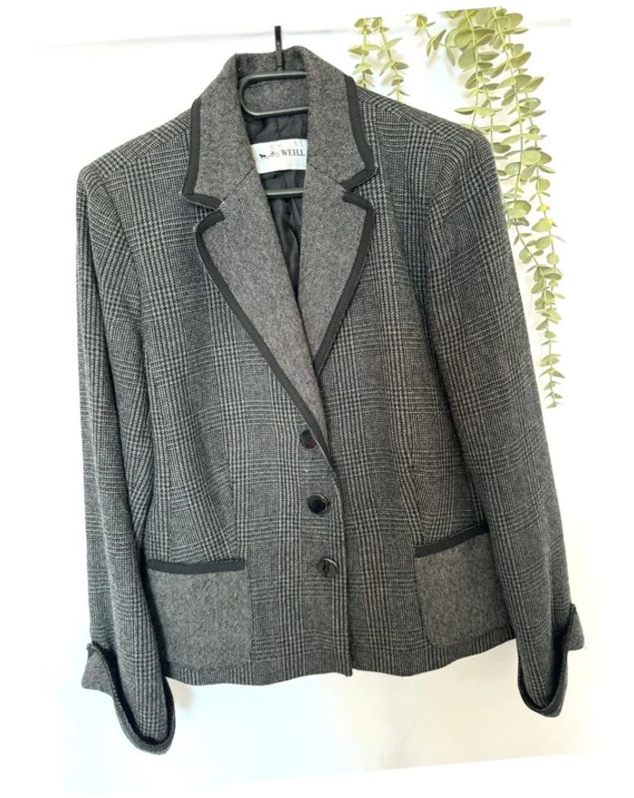 Veste blazer vintage Weill 100% laine taille 44 - photo numéro 2