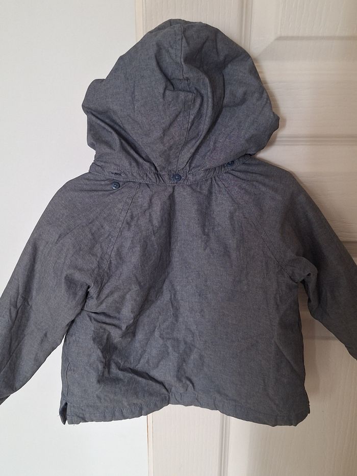 Manteau fin parka bleu gris / 3 ans / Bout'chou - photo numéro 7