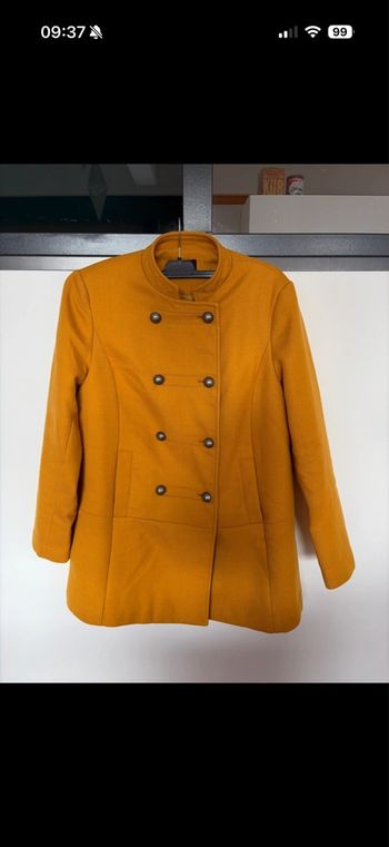 Manteau femme jaune promod