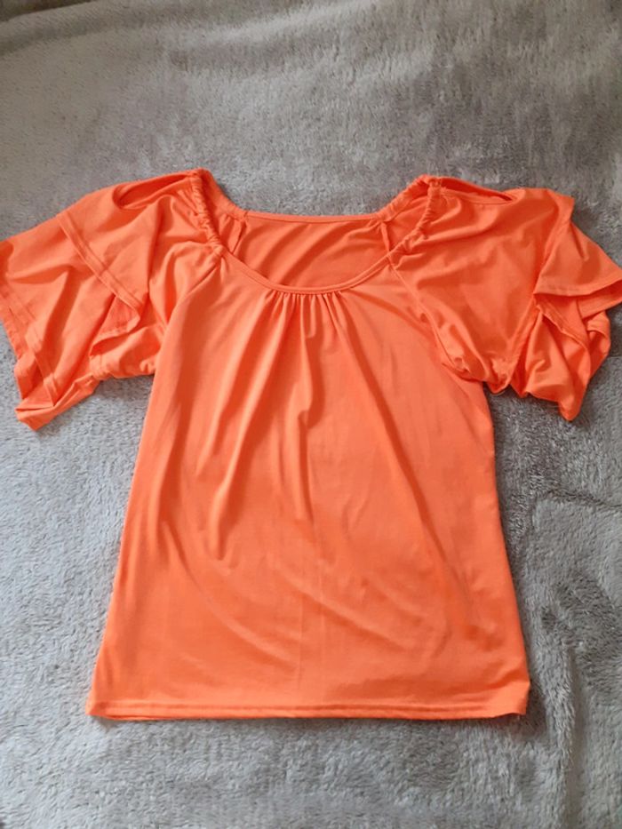 Blouse fluide orange - photo numéro 5
