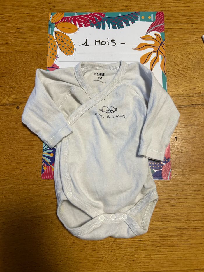 Lot de bodies ML mixte - 10 pièces - 1 mois - photo numéro 7