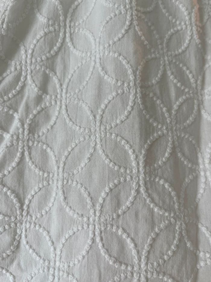 Robe blanche brodée blanc de maternité grossesse allaitement Envie de fraise 42 - photo numéro 3