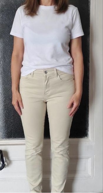 Jeans Mom slim crème Stradivarius