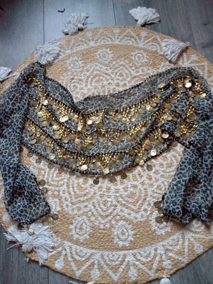 Foulard danse orientale léopard